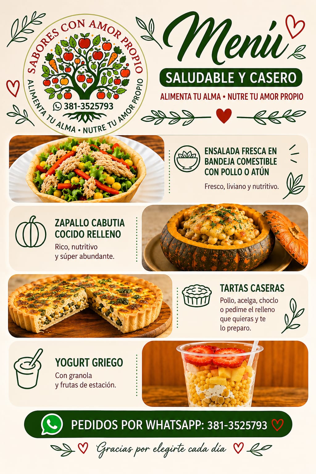Logo de Sabores con amor propio